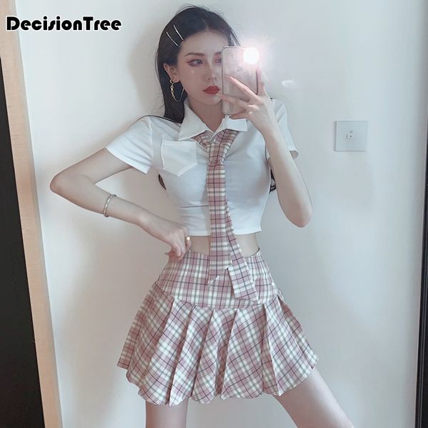 2020 japanese school dresses plaid pleated skirt student cosplay anime grid skirt jk uniforms sailor suit short skirts for girls, White
2020 japanese school dresses plaid pleated skirt student cosplay anime grid skirt jk uniforms sailor suit short skirts for girls, White
