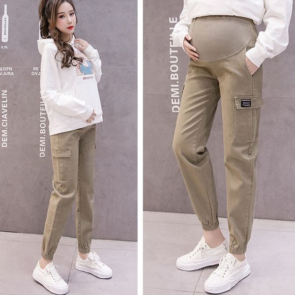 pocket cotton maternity pants for pregnant women trousers sweatpants high waist pregnancy pants maternity streetwear, White
pocket cotton maternity pants for pregnant women trousers sweatpants high waist pregnancy pants maternity streetwear, White