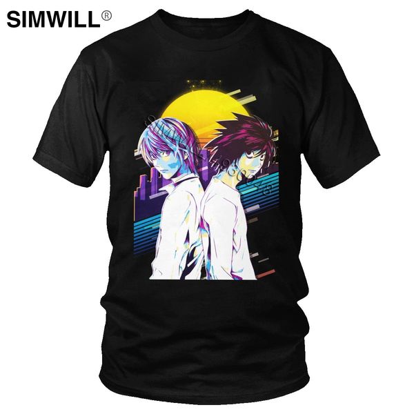 trendy mens death note l and light yagami t shirt short-sleeve cotton tshirt summer japan anime manga tee plus size apparel
trendy mens death note l and light yagami t shirt short-sleeve cotton tshirt summer japan anime manga tee plus size apparel