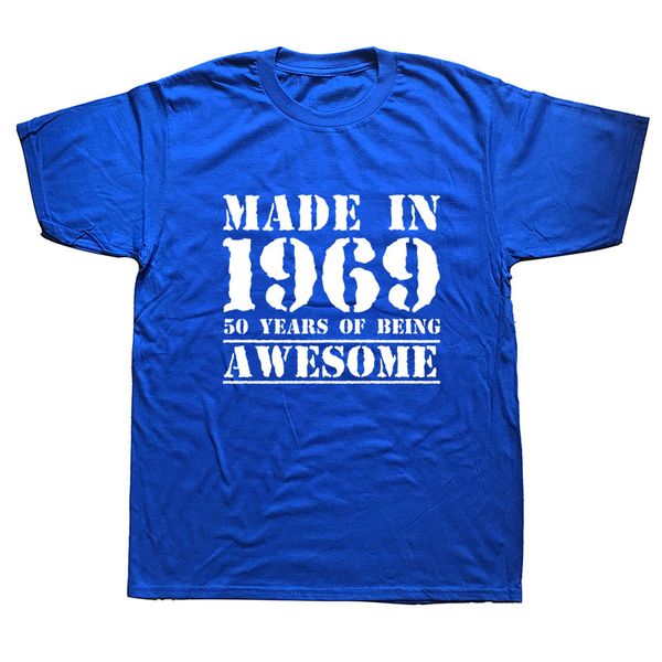 brand new summer men made in 1969 50 years of being awesome men's 50th birthday t-shirt gifts
brand new summer men made in 1969 50 years of being awesome men's 50th birthday t-shirt gifts