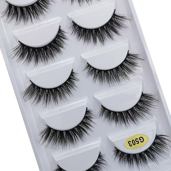 5 pairs natural long 3d faux mink hair false eyelashes wispies fluffies eyelashes extension resuable multilayers makeup lashes
5 pairs natural long 3d faux mink hair false eyelashes wispies fluffies eyelashes extension resuable multilayers makeup lashes
