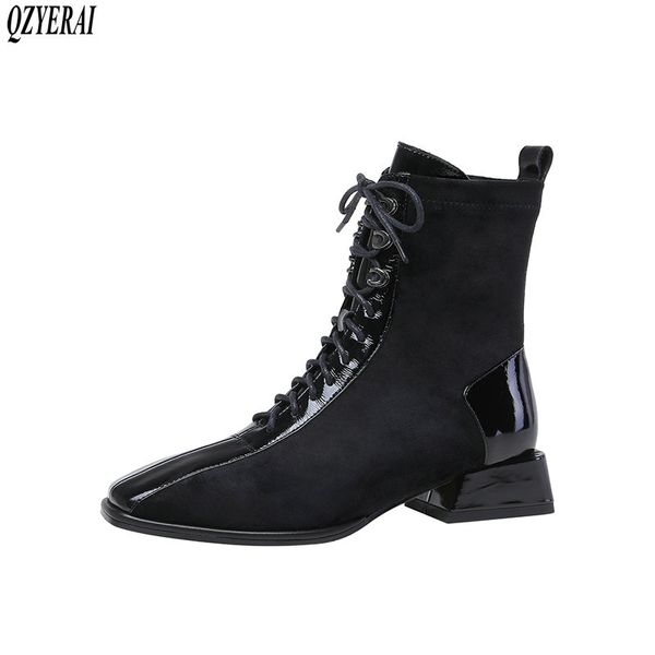 boots qzyerai autumn winter genuine leather women ankle riding warm female cowhide shoes, Black
boots qzyerai autumn winter genuine leather women ankle riding warm female cowhide shoes, Black