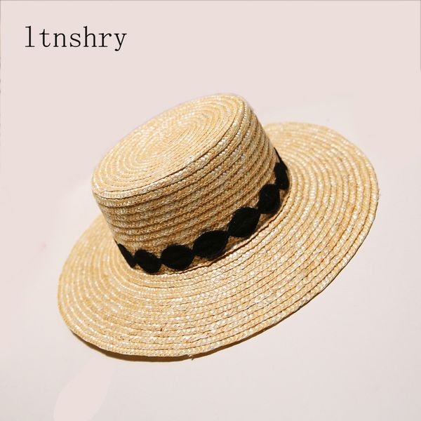 wide brim hats 2021 sun hat visor for women straw boater elegant black white lace flat beach ladies summer cap vacation, Blue;gray
wide brim hats 2021 sun hat visor for women straw boater elegant black white lace flat beach ladies summer cap vacation, Blue;gray