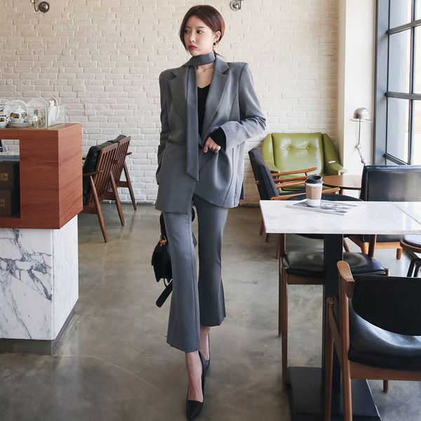 2020 осень зима ofiice корейских женщин брючный костюм blazer jacke с галстуком и голеностопного штаны два piece set lady workwear женский н, White
2020 осень зима ofiice корейских женщин брючный костюм blazer jacke с галстуком и голеностопного штаны два piece set lady workwear женский н, White