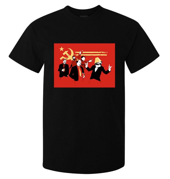 communist party funny art lenin stalin castro men (woman available) tshirt black cotton short sleeve tee shirt
communist party funny art lenin stalin castro men (woman available) tshirt black cotton short sleeve tee shirt