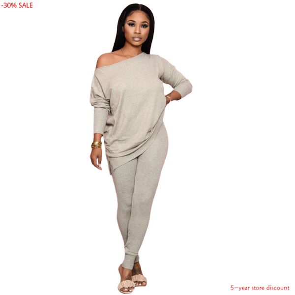 2 piece sets womens outfits long sleeve t shirt women three quarter lantern sleeve o neck loose tee long pants jogger set, Gray
2 piece sets womens outfits long sleeve t shirt women three quarter lantern sleeve o neck loose tee long pants jogger set, Gray
