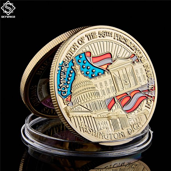 44th usa president barack obama inaugural color 24k gold plated challenge art coin collectibles gifts
44th usa president barack obama inaugural color 24k gold plated challenge art coin collectibles gifts