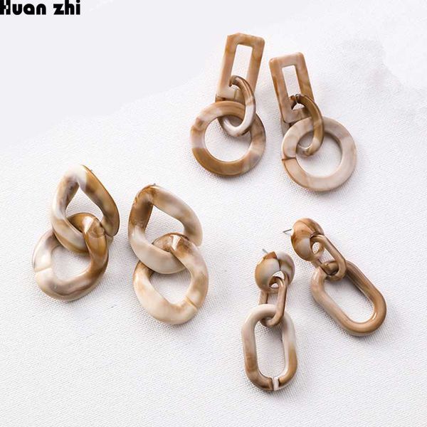 huanzhi vintage marble pattern acrylic irregular geometric twisted circle chaim long drop earrings for women acetate earrings, Silver
huanzhi vintage marble pattern acrylic irregular geometric twisted circle chaim long drop earrings for women acetate earrings, Silver