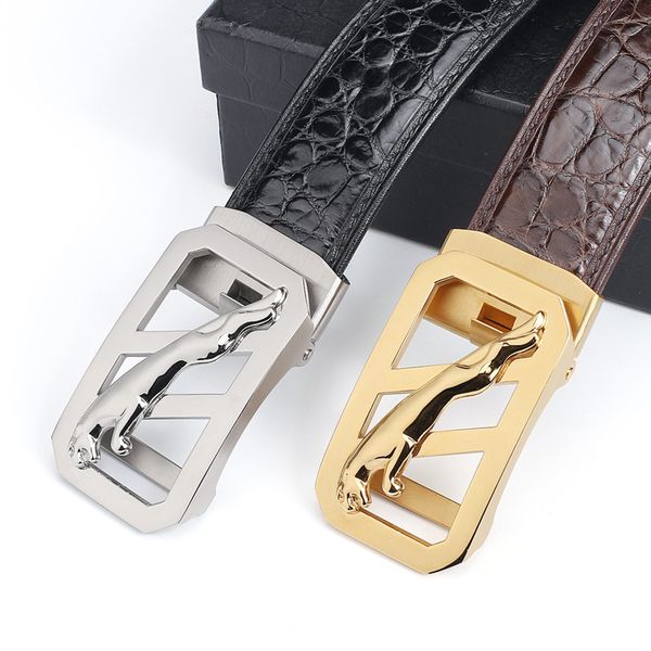 luxurious2020 crocodile thailand siamese fish skin business automatic steel buckle leather men's belt, Black;brown
luxurious2020 crocodile thailand siamese fish skin business automatic steel buckle leather men's belt, Black;brown