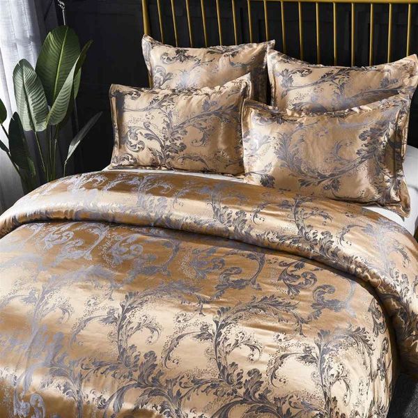 luxury jacquard bedding set king size 2/3 bed linen silk duvet cover set pillowcases
luxury jacquard bedding set king size 2/3 bed linen silk duvet cover set pillowcases