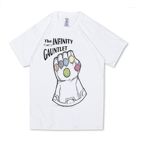 men women white printed gauntlet letters t shirt tees avengers assemble tshirts summer, White;black
men women white printed gauntlet letters t shirt tees avengers assemble tshirts summer, White;black
