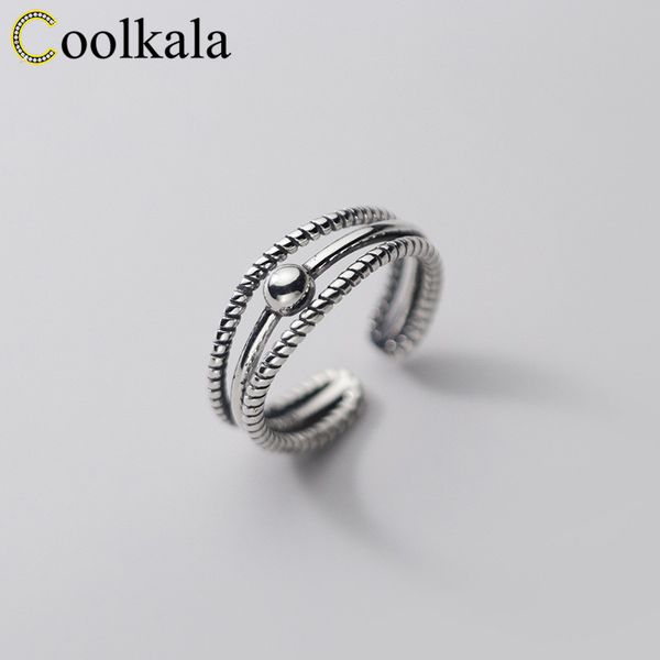 coolkala women's thai silver light beads three-layer ring personalized fashion jewelry, Golden;silver
coolkala women's thai silver light beads three-layer ring personalized fashion jewelry, Golden;silver