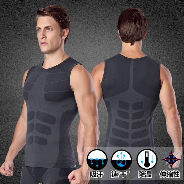 men pro quick dry gym tank compress t-shirt fitness exercise sport run vest workout tee yoga beach basketball plus size ma16, Gray;blue
men pro quick dry gym tank compress t-shirt fitness exercise sport run vest workout tee yoga beach basketball plus size ma16, Gray;blue