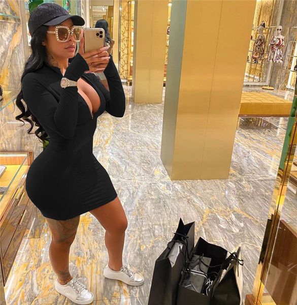 womens casual dresses solid color autumn long sleeve bodycon dresses womens panelled mulit colors dresses, Black;gray
womens casual dresses solid color autumn long sleeve bodycon dresses womens panelled mulit colors dresses, Black;gray