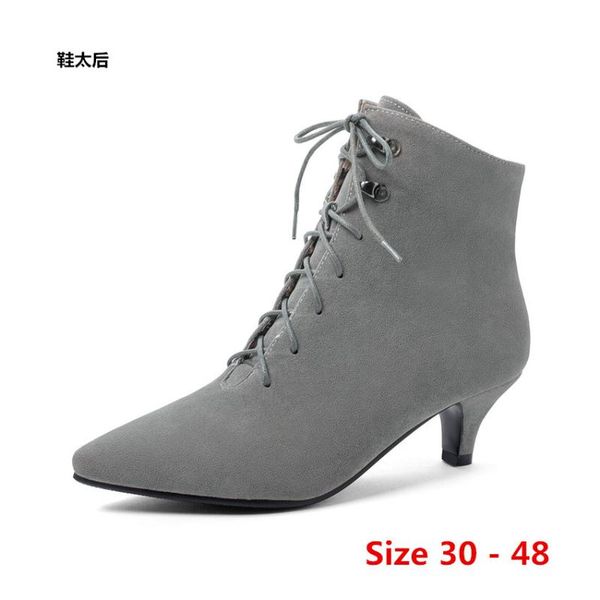 winter spring autumn high heel ankle boots women short boots woman shoes botas muje small big size 30 - 48, Black
winter spring autumn high heel ankle boots women short boots woman shoes botas muje small big size 30 - 48, Black