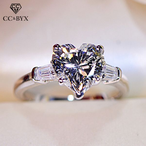cluster rings for women 925 silver hyperbole heart cubic zirconia ring wedding bridal jewelry charms accessorirs drop 744, Golden;silver
cluster rings for women 925 silver hyperbole heart cubic zirconia ring wedding bridal jewelry charms accessorirs drop 744, Golden;silver