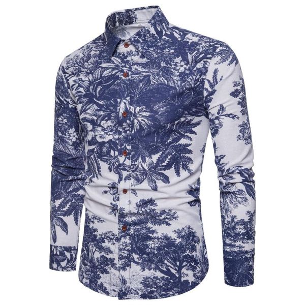 spring summer high-quality comfortable british style trend printing men's shirt casual fashion long-sleeved lapel male blouse, White;black
spring summer high-quality comfortable british style trend printing men's shirt casual fashion long-sleeved lapel male blouse, White;black