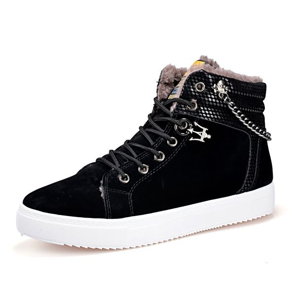 winter new men's snow boots high to help warm casual boots plus velvet men's winter, Black
winter new men's snow boots high to help warm casual boots plus velvet men's winter, Black