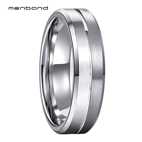 wedding rings women classic tungsten band ring beveled brushed polished finish 6mm box available, Slivery;golden 
wedding rings women classic tungsten band ring beveled brushed polished finish 6mm box available, Slivery;golden