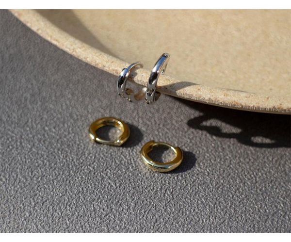 hoop & huggie 925 sterling silver earring stylish glossy neutral round ear ring bone buckle simple wild boy girl jewelry, Golden;silver
hoop & huggie 925 sterling silver earring stylish glossy neutral round ear ring bone buckle simple wild boy girl jewelry, Golden;silver