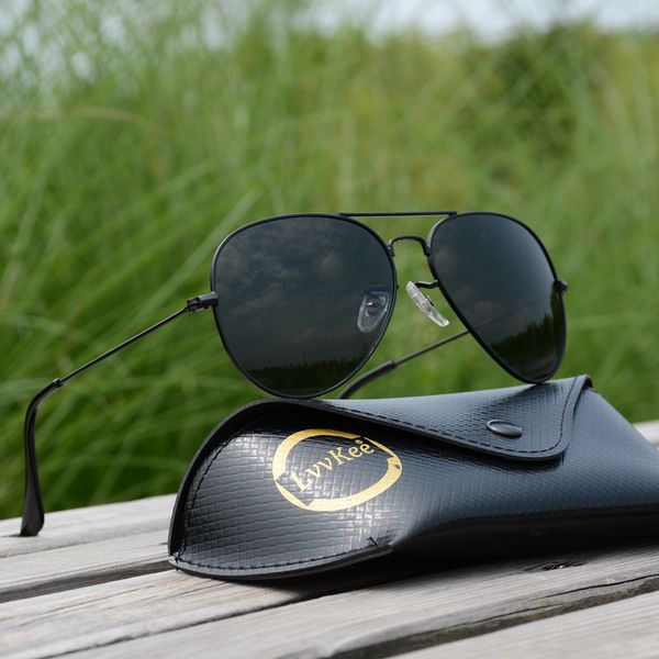 sunglasses lvvkee classic brand aviation metal frame 58mm g15 lens 3025 polarized womens/men driving sun glasses 100% uv400 rays, White;black
sunglasses lvvkee classic brand aviation metal frame 58mm g15 lens 3025 polarized womens/men driving sun glasses 100% uv400 rays, White;black