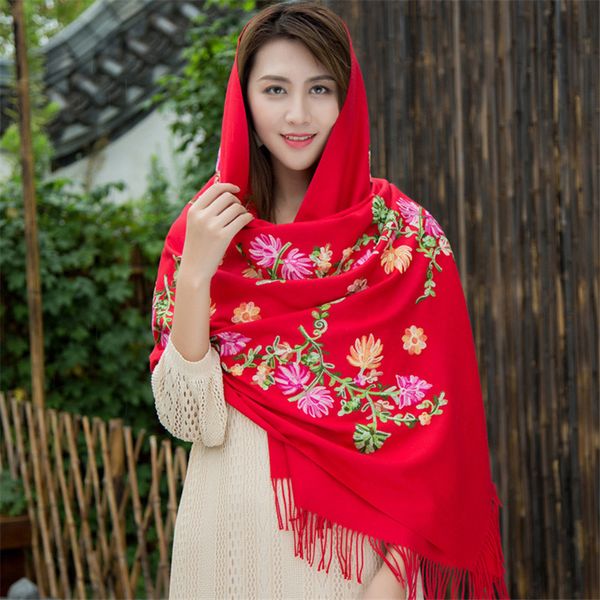 2020 winter warm cashmere scarf ethnic embroidery women's scarf long tassels female shawls & wraps wool blanket scarves, Blue;gray
2020 winter warm cashmere scarf ethnic embroidery women's scarf long tassels female shawls & wraps wool blanket scarves, Blue;gray