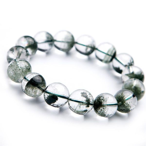 genuine green natural phantom quartz bracelets women men 14mm healing crystal big round bead stretch bracelet, Black
genuine green natural phantom quartz bracelets women men 14mm healing crystal big round bead stretch bracelet, Black