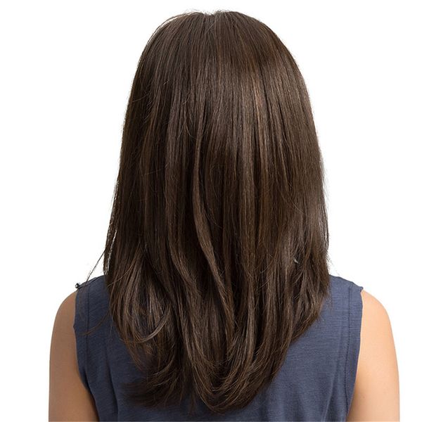 long straight full hair wig women brown hairpieces synthetic heat resistant 45cm, Black
long straight full hair wig women brown hairpieces synthetic heat resistant 45cm, Black