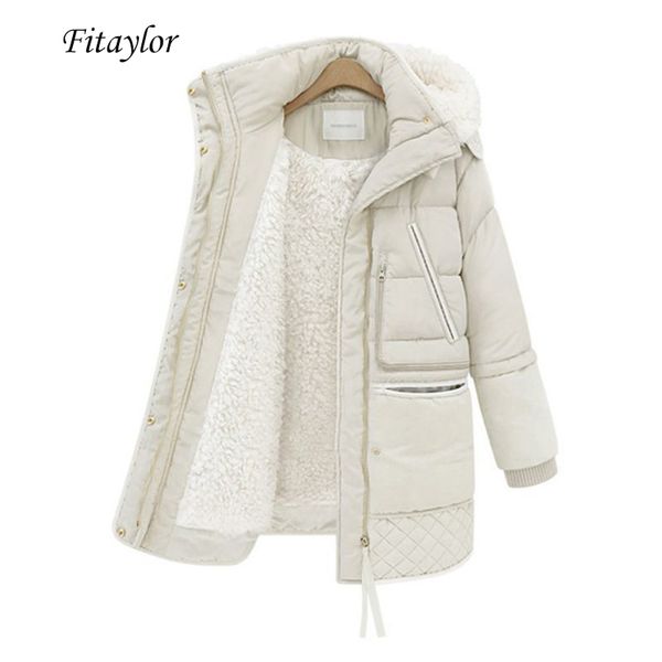 fitaylor winter women's jackets plus size cotton coat padded medium long slim hooded parkas female warm snow casual outerwear, Tan;black
fitaylor winter women's jackets plus size cotton coat padded medium long slim hooded parkas female warm snow casual outerwear, Tan;black