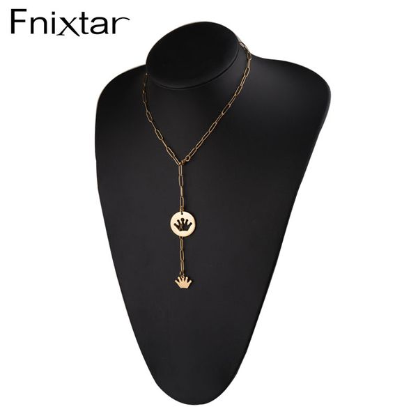 fnixtar 20pcs/lot cute crown necklace stainless steel sweater chain necklace kawaii pendant for womens fashion jewelry, Silver
fnixtar 20pcs/lot cute crown necklace stainless steel sweater chain necklace kawaii pendant for womens fashion jewelry, Silver