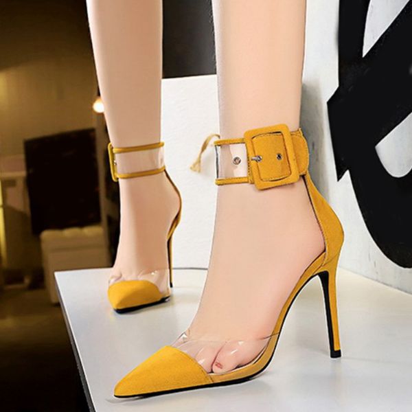 fashion ladies sandals flock pointed toe female thin high heels buckle office women's summer shoes 2020 new woman plus size, Black
fashion ladies sandals flock pointed toe female thin high heels buckle office women's summer shoes 2020 new woman plus size, Black