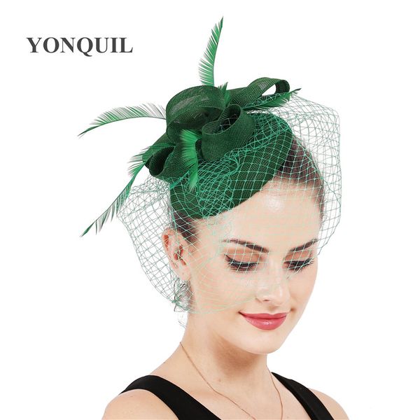 female formal dress cockrail mesh fascinator hats elegant ladies womens vintage wedding fedora hats with fancy feather headpiece, Blue;gray
female formal dress cockrail mesh fascinator hats elegant ladies womens vintage wedding fedora hats with fancy feather headpiece, Blue;gray