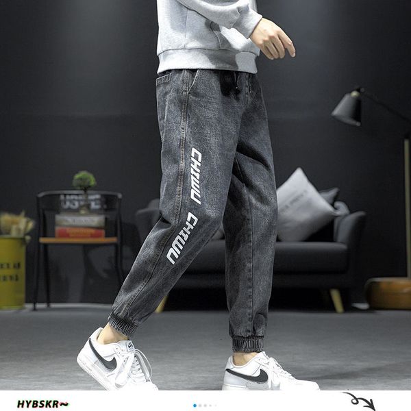 hybskr japanese side letter printed men denim joggers 2020 streetwear elastic waist man loose jeants male casual cargo pants 5xl, Blue
hybskr japanese side letter printed men denim joggers 2020 streetwear elastic waist man loose jeants male casual cargo pants 5xl, Blue