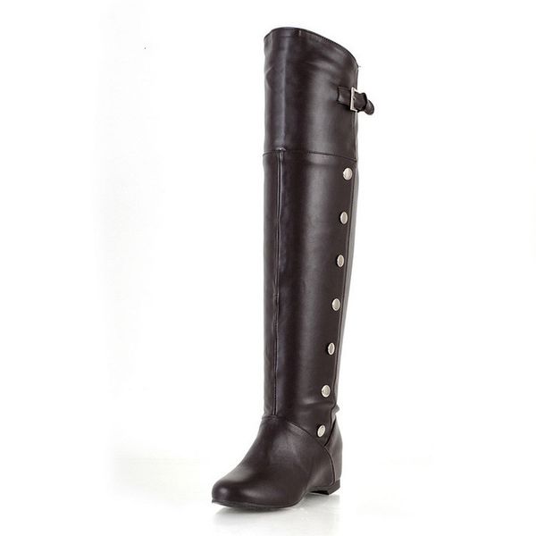 boots casual wedges women over the knee winter shoes woman pu leather thigh high botas mujer 43-45 xkd2125, Black
boots casual wedges women over the knee winter shoes woman pu leather thigh high botas mujer 43-45 xkd2125, Black