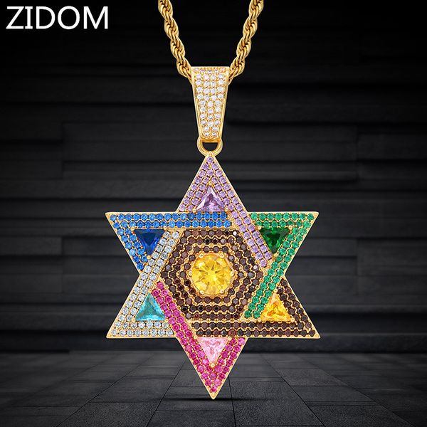 men hip hop iced out bling star of david pendant necklaces micro pave zircon fashion hexagram necklace hiphop jewelry gifts, Silver
men hip hop iced out bling star of david pendant necklaces micro pave zircon fashion hexagram necklace hiphop jewelry gifts, Silver