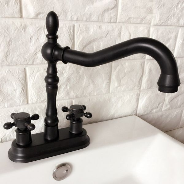 black oil rubbed bronze 4" centerset bathroom sink faucet swivel basin mixer tap dual cross handles mhg077
black oil rubbed bronze 4" centerset bathroom sink faucet swivel basin mixer tap dual cross handles mhg077
