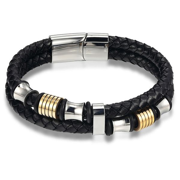 charm bracelets genuine leather bracelet double layer 19/21/22cm gold/silver color special jewelry for men father's day gift pulsera ho, Golden;silver
charm bracelets genuine leather bracelet double layer 19/21/22cm gold/silver color special jewelry for men father's day gift pulsera ho, Golden;silver