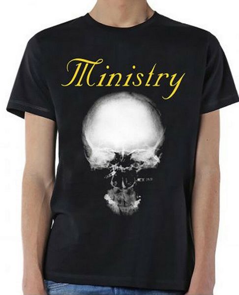 ministry-mind-skull-x-large black t-shirt tee shirt full-figured for men women tshirt