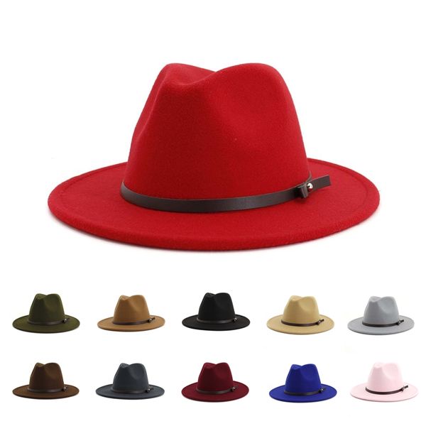 selling fashion summer autumn women men flat wide brim fedora hats with belt accessories, Blue;gray
selling fashion summer autumn women men flat wide brim fedora hats with belt accessories, Blue;gray