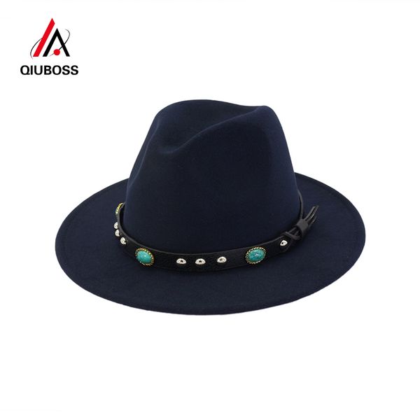 qiuboss men women flat brim wool felt vintage panama fedora hat gem leather decoration fashion jazz cap gambler sombrero trilby, Blue;gray
qiuboss men women flat brim wool felt vintage panama fedora hat gem leather decoration fashion jazz cap gambler sombrero trilby, Blue;gray