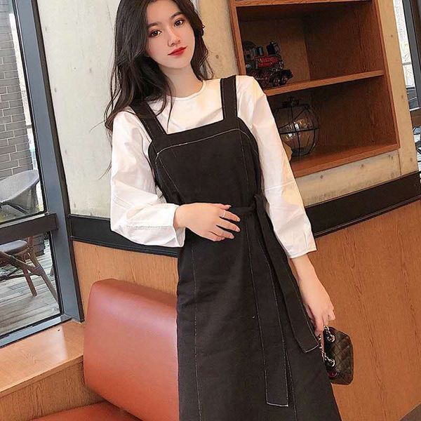 straddle long over knee long sleeve two piece suit dress with waist closing, thin and high, Black;gray
straddle long over knee long sleeve two piece suit dress with waist closing, thin and high, Black;gray