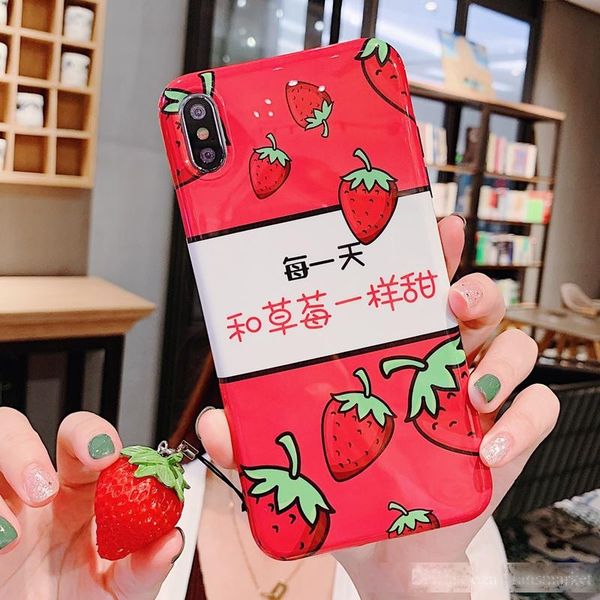 strawberry pendant phone case for iphone 8 8plus x xs xs max fashionable phone cover
strawberry pendant phone case for iphone 8 8plus x xs xs max fashionable phone cover