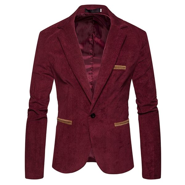 men's suits & blazers men blazer long sleeve lapel solid color coat male one button gentleman casual outwear clothing jacket, White;black
men's suits & blazers men blazer long sleeve lapel solid color coat male one button gentleman casual outwear clothing jacket, White;black