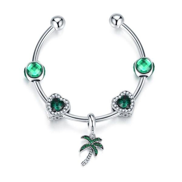 charm bracelets silver color crystal ball coconut tree hearts & bangles for women 2021 fashion femme bijoux party jewelry gifts, Golden;silver
charm bracelets silver color crystal ball coconut tree hearts & bangles for women 2021 fashion femme bijoux party jewelry gifts, Golden;silver