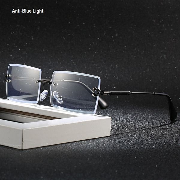 anti blue light glasses men 2020 square computer glasses rimless business women blue light blocking eye gafas luz azul, Black
anti blue light glasses men 2020 square computer glasses rimless business women blue light blocking eye gafas luz azul, Black
