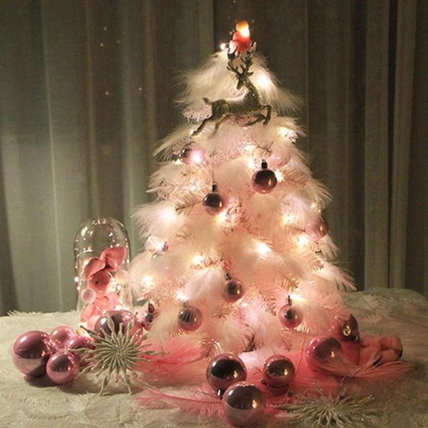christmas decorations tree year's products decoration table pink feather xmas ornaments for home
christmas decorations tree year's products decoration table pink feather xmas ornaments for home