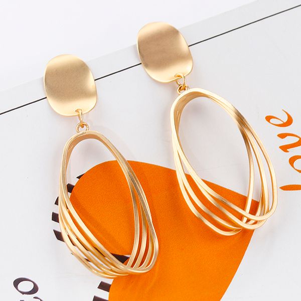 aensoa trendy alloy earrings 2020 fashion jewelry layered gold color earrings for women long geometric drop brincos, Silver
aensoa trendy alloy earrings 2020 fashion jewelry layered gold color earrings for women long geometric drop brincos, Silver