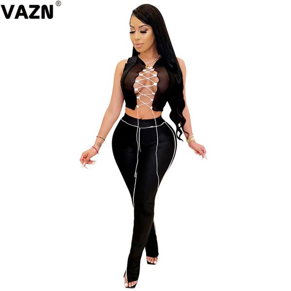vazn elegant 2020 o-neck sleeveless full pant hole out 2 piece set tracksuit casual solid sport female street wind sets, Gray
vazn elegant 2020 o-neck sleeveless full pant hole out 2 piece set tracksuit casual solid sport female street wind sets, Gray