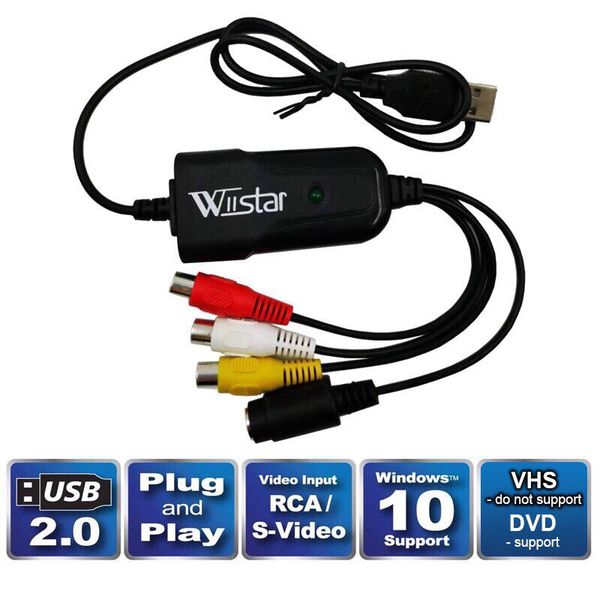 new wiistar usb 2.0 audio video capture card easycap adapter vhs to dvd video capture for win7/10/xp/vista
new wiistar usb 2.0 audio video capture card easycap adapter vhs to dvd video capture for win7/10/xp/vista