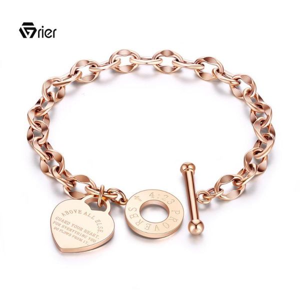 grier classic titanium steel rose gold woman bracelet carve forever love heart bracelet for girl jewelry lover gift, Black
grier classic titanium steel rose gold woman bracelet carve forever love heart bracelet for girl jewelry lover gift, Black